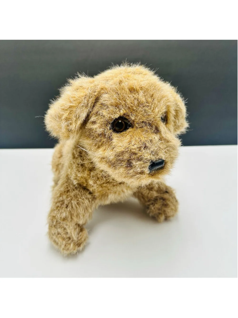 VTG K. B. Bros Puppy Dog Plush 9 Inch Brown Stuffed Animal KB 1980s
